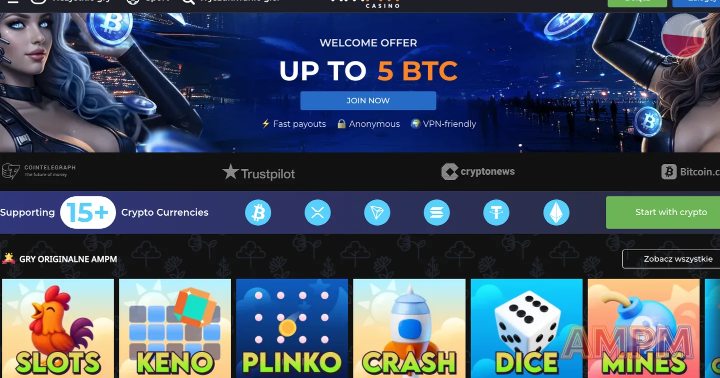 gry i automaty – AMPM Casino: AMPM Casino aplikacja mobilna: różnice m