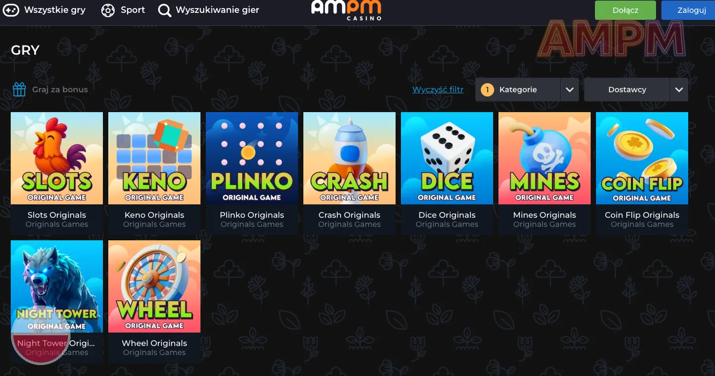gry i automaty – AMPM Casino: wymagania sprzętowe dla AMPM Casino apli