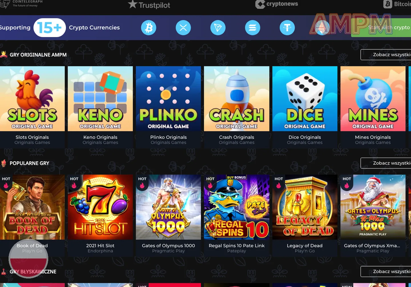 gry i automaty – AMPM Casino: zakłady sportowe w ofercie AMPM Casino
